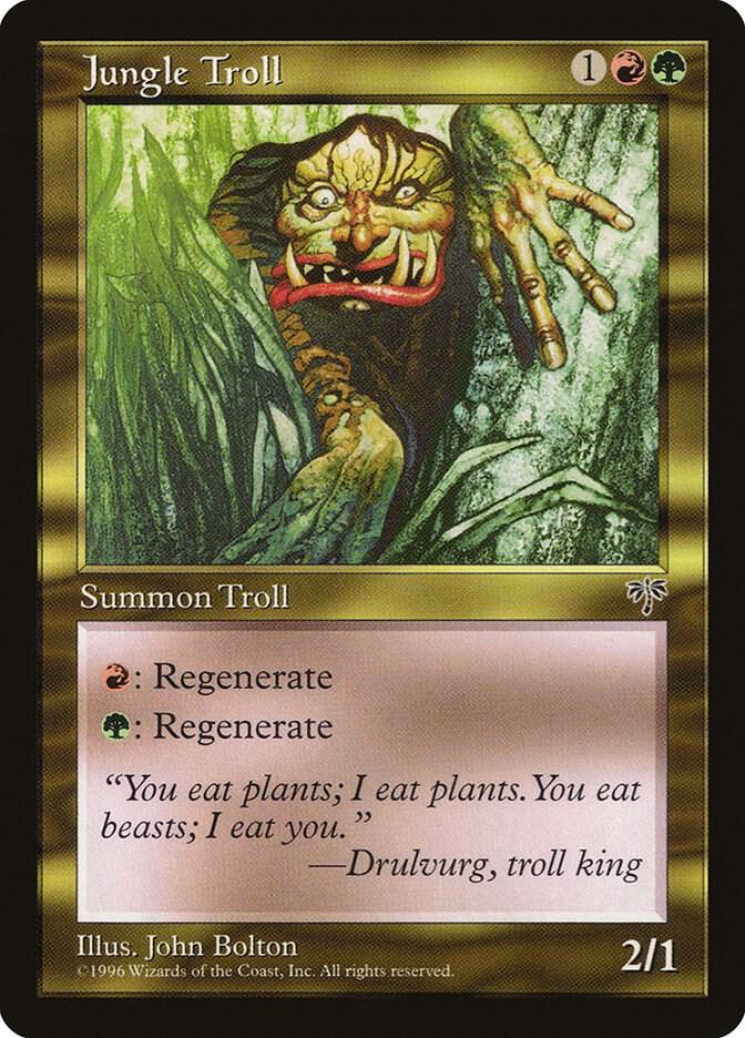 Jungle Troll card from Mirage