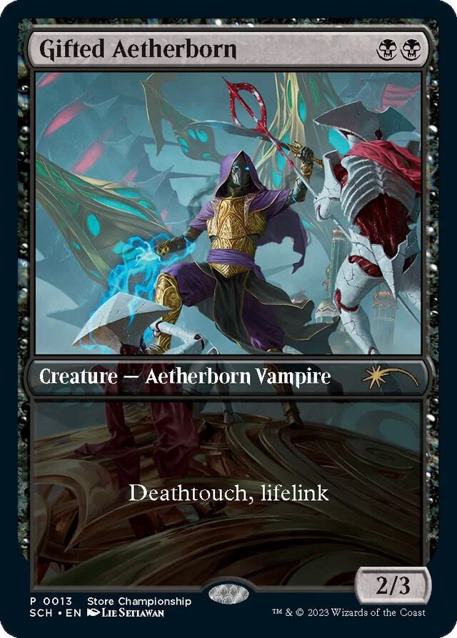 Gifted Aetherborn 13 card from Game Day & Store Championship Promos
