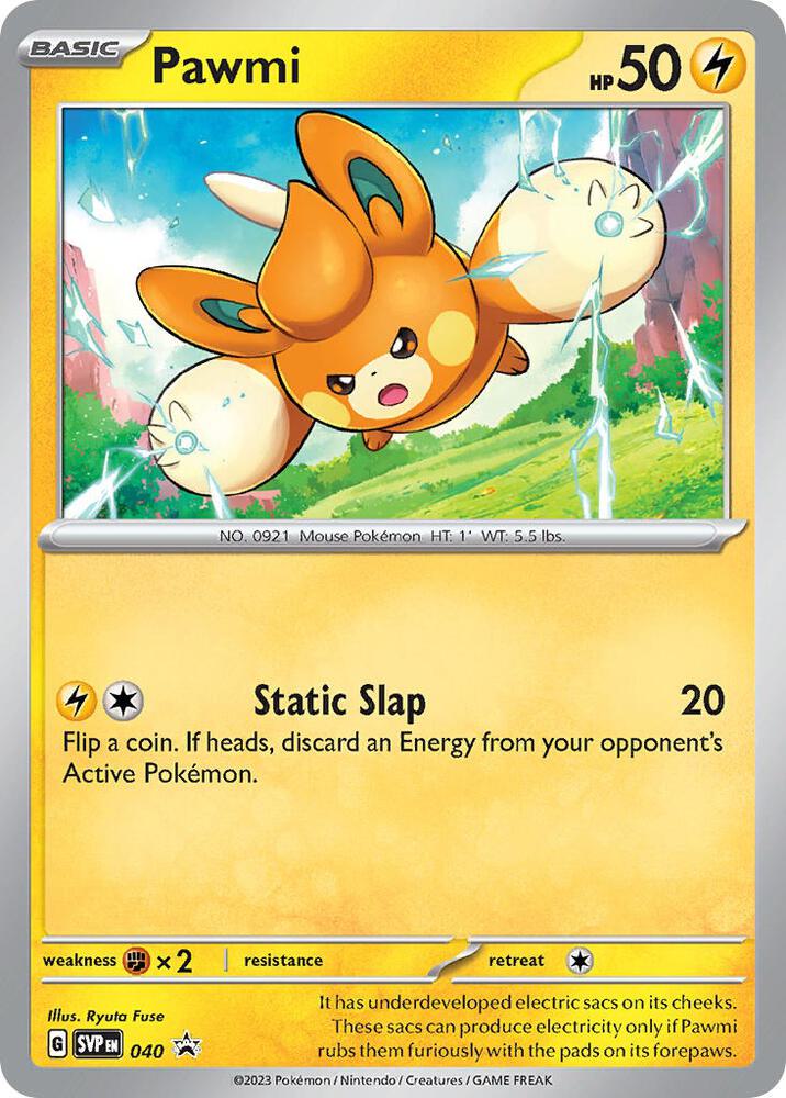 Pawmi 040 card from SV: Scarlet & Violet Promo Cards