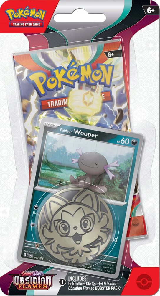 Obsidian Flames Single Pack Blister [Paldean Wooper] card from SV03: Obsidian Flames