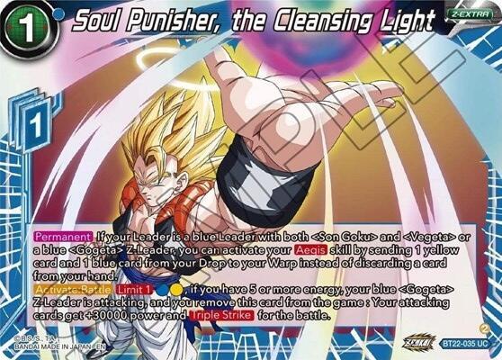 Soul Punisher, the Cleansing Light BT22-035 card from Critical Blow