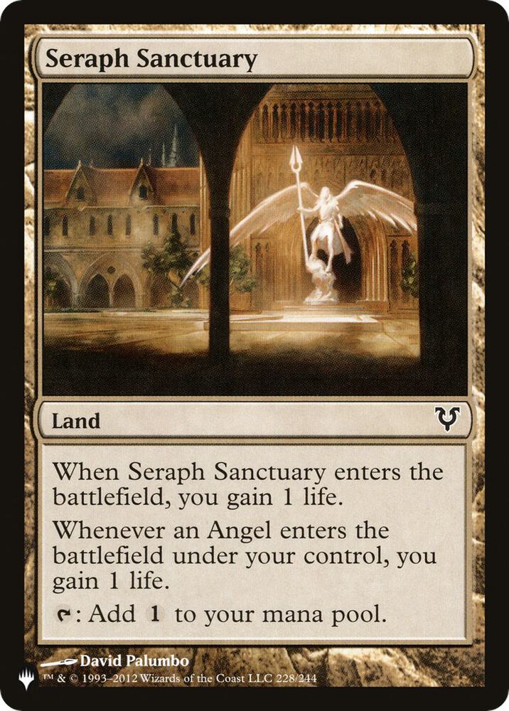 Seraph Sanctuary 228 card from The List Reprints