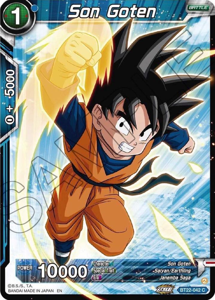 Son Goten BT22-042 card from Critical Blow