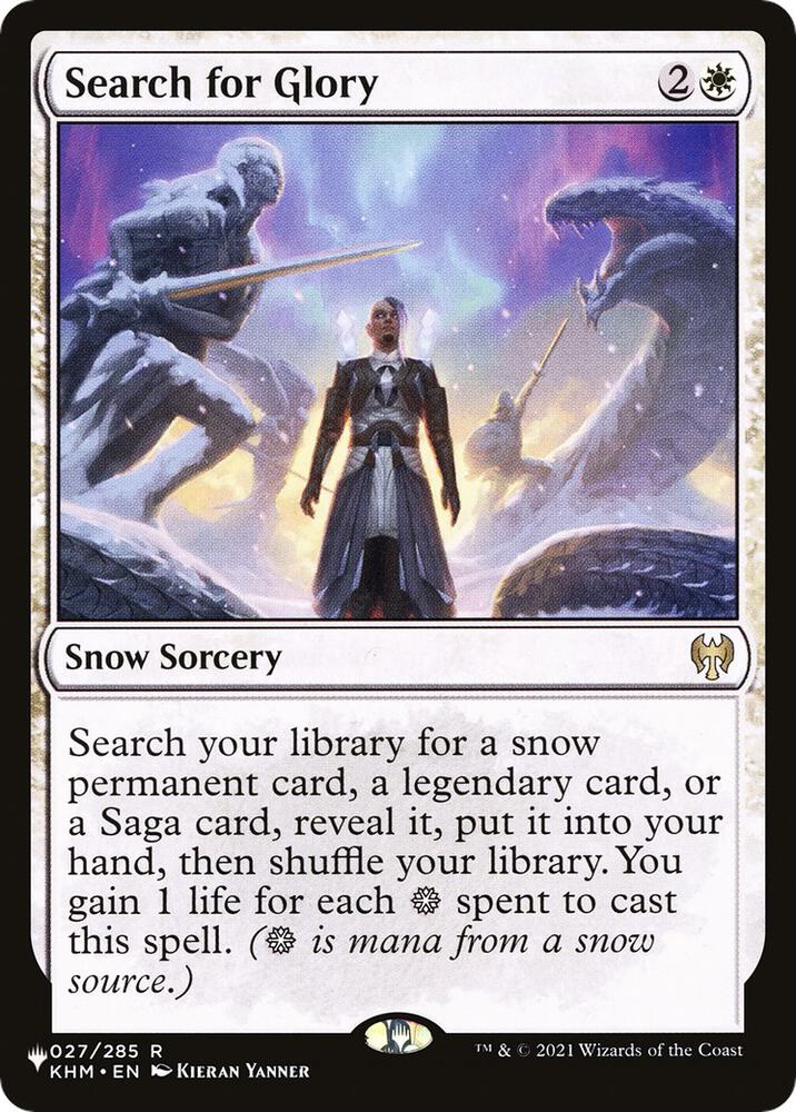Search for Glory 27 card from The List Reprints
