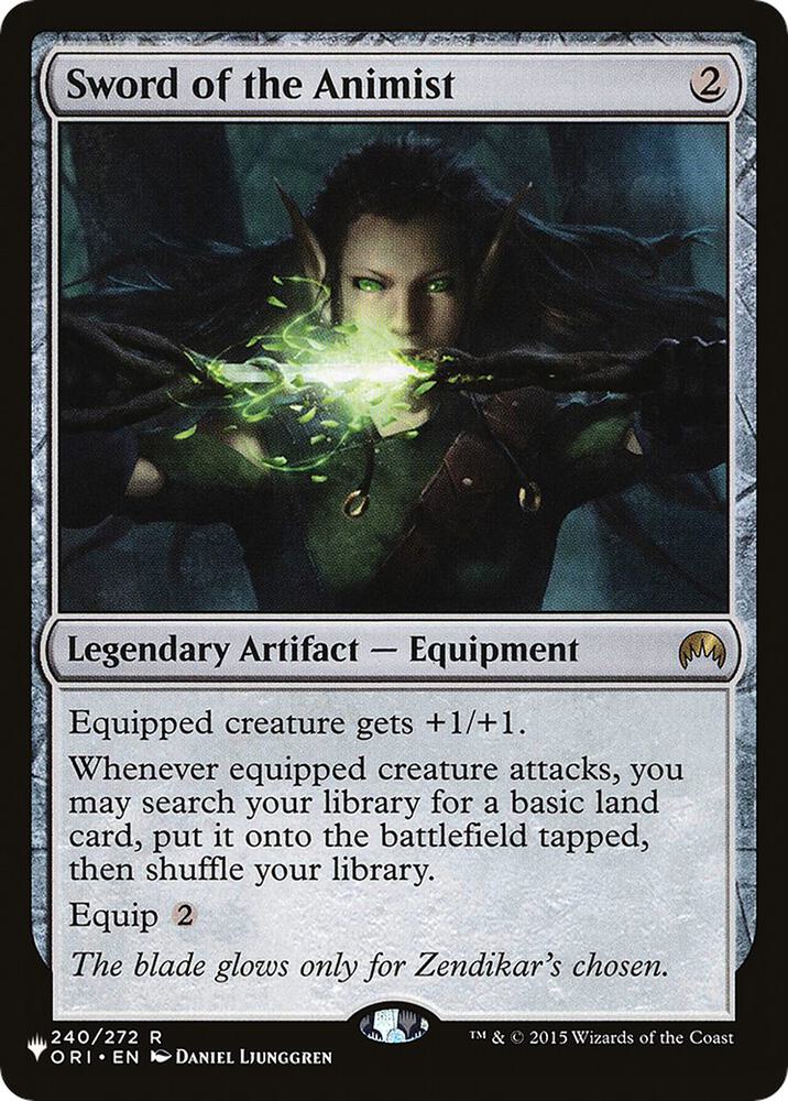 Sword of the Animist (ORI) 240 card from The List Reprints