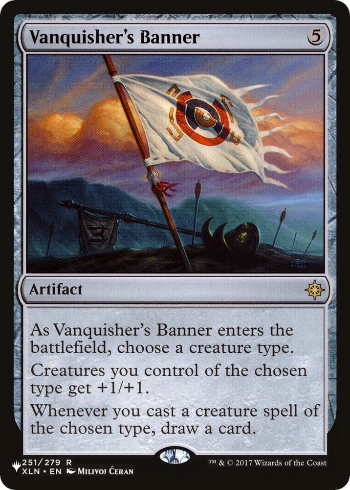 Vanquisher's Banner 251 card from The List Reprints