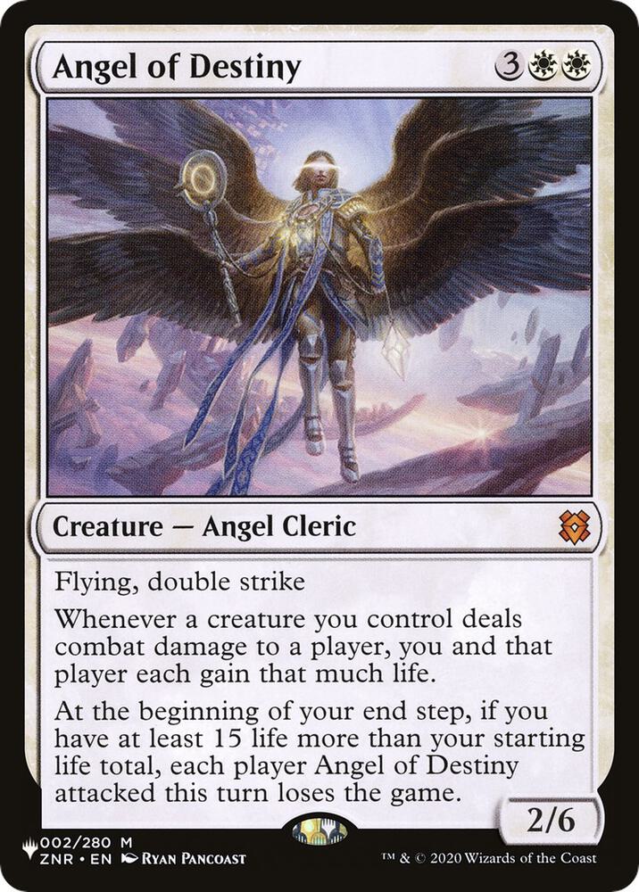Angel of Destiny 2 card from The List Reprints