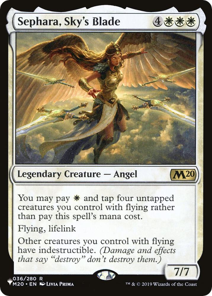 Sephara, Sky's Blade 36 card from The List Reprints