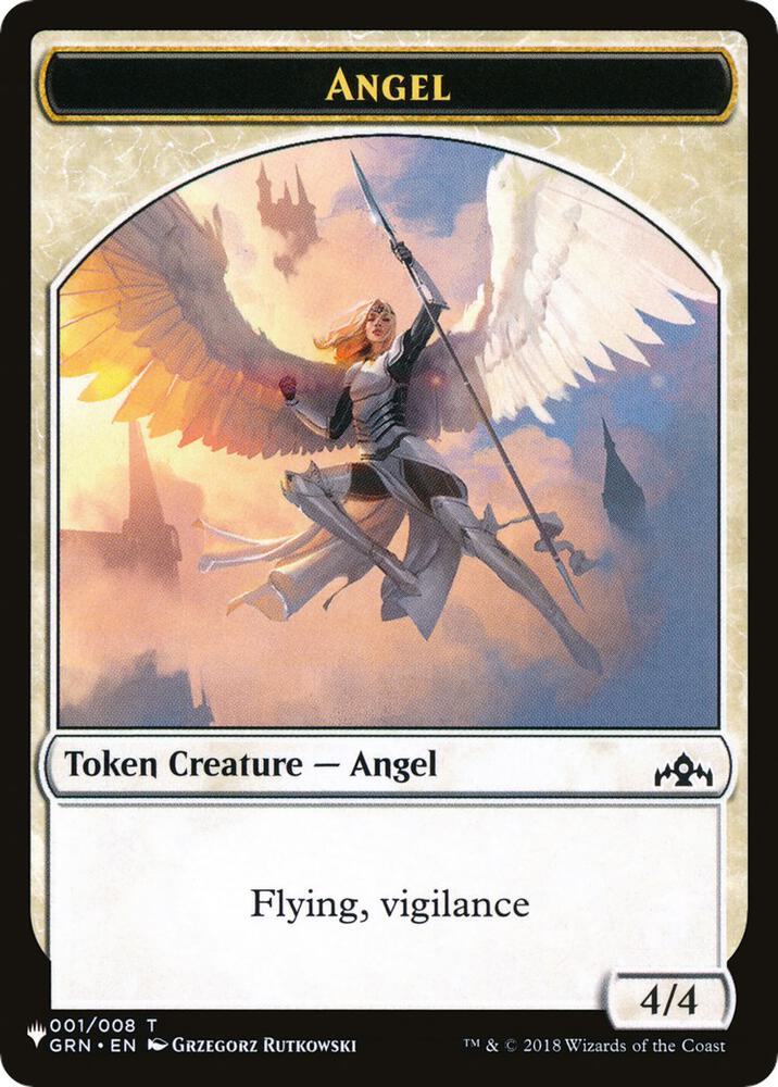 Angel // Warrior Double-Sided Token 1 // 17 card from The List Reprints