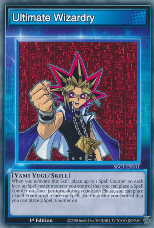 Ultimate Wizardry SBC1-ENS01 card from Speed Duel: Streets of Battle City