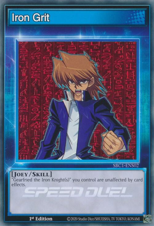 Iron Grit SBC1-ENS02 card from Speed Duel: Streets of Battle City