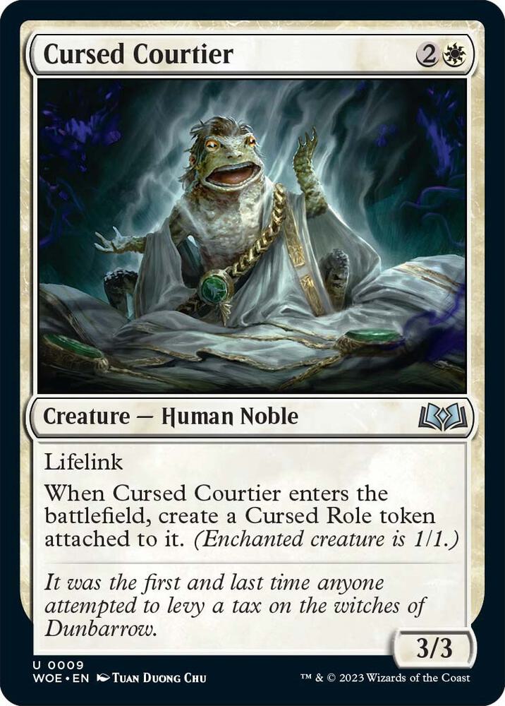 Cursed Courtier 9 card from Wilds of Eldraine