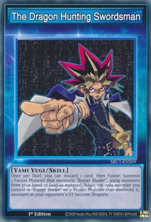 The Dragon Hunting Swordsman SBC1-ENS09 card from Speed Duel: Streets of Battle City