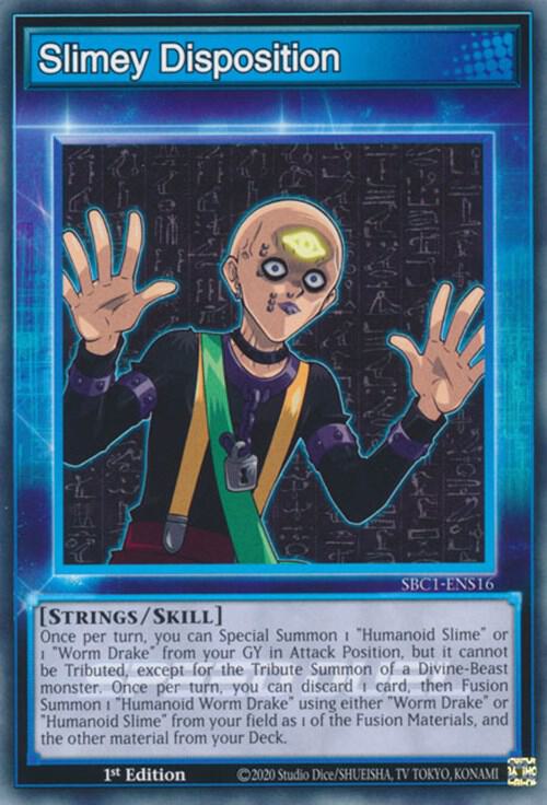 Slimey Disposition SBC1-ENS16 card from Speed Duel: Streets of Battle City
