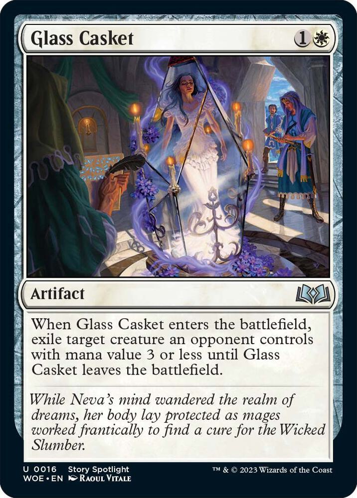 Glass Casket 16 card from Wilds of Eldraine