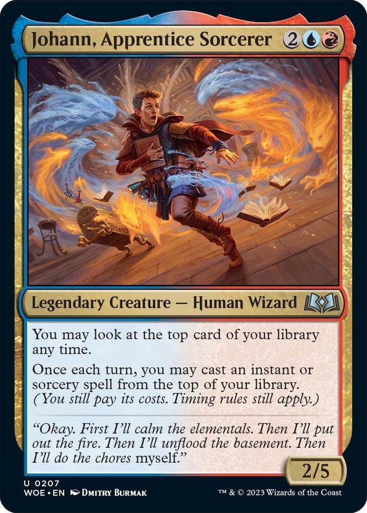 Johann, Apprentice Sorcerer 207 card from Wilds of Eldraine
