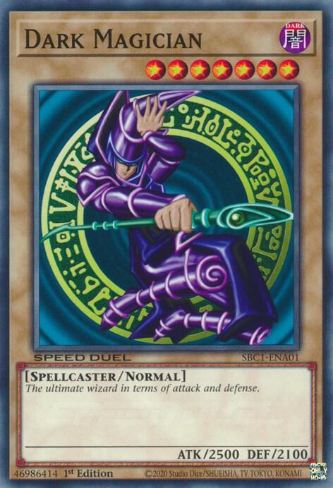 Dark Magician (A) SBC1-ENA01 card from Speed Duel: Streets of Battle City