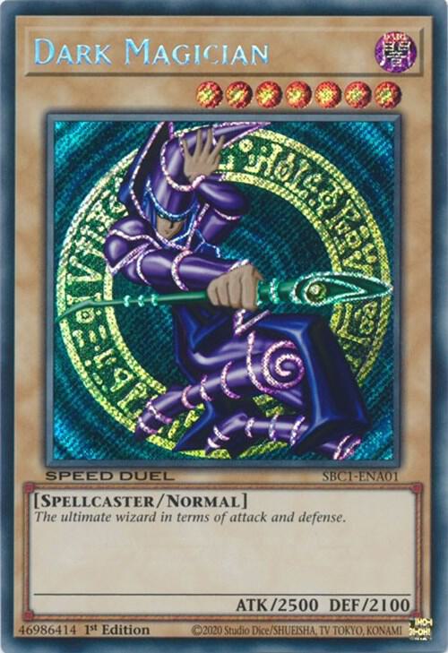 Dark Magician (A) (Secret Rare) SBC1-ENA01 card from Speed Duel: Streets of Battle City