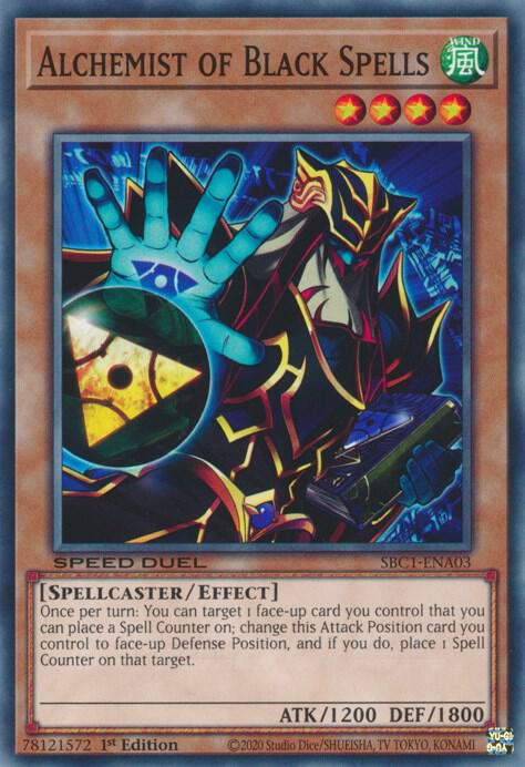 Alchemist of Black Spells SBC1-ENA03 card from Speed Duel: Streets of Battle City