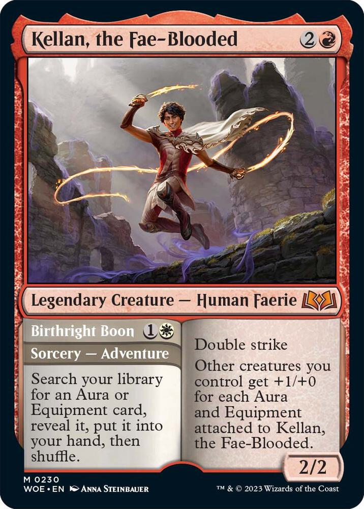 Kellan, the Fae-Blooded 230 card from Wilds of Eldraine