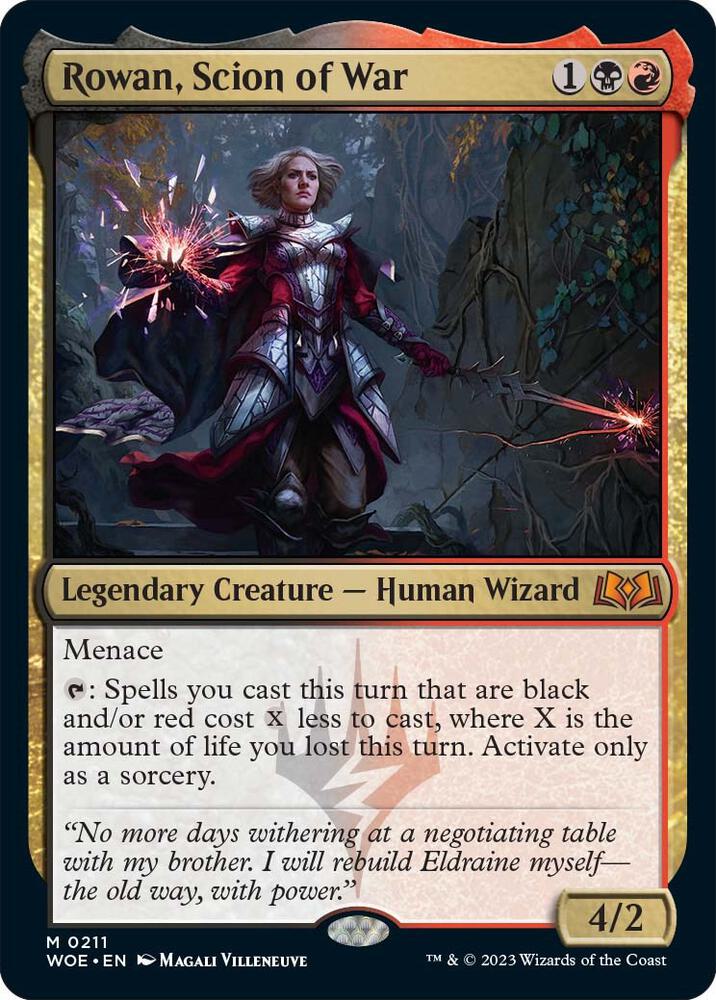 Rowan, Scion of War 211 card from Wilds of Eldraine
