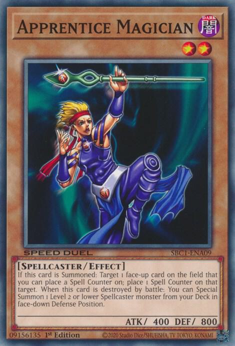 Apprentice Magician SBC1-ENA09 card from Speed Duel: Streets of Battle City