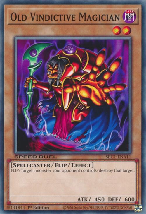 Old Vindictive Magician SBC1-ENA11 card from Speed Duel: Streets of Battle City