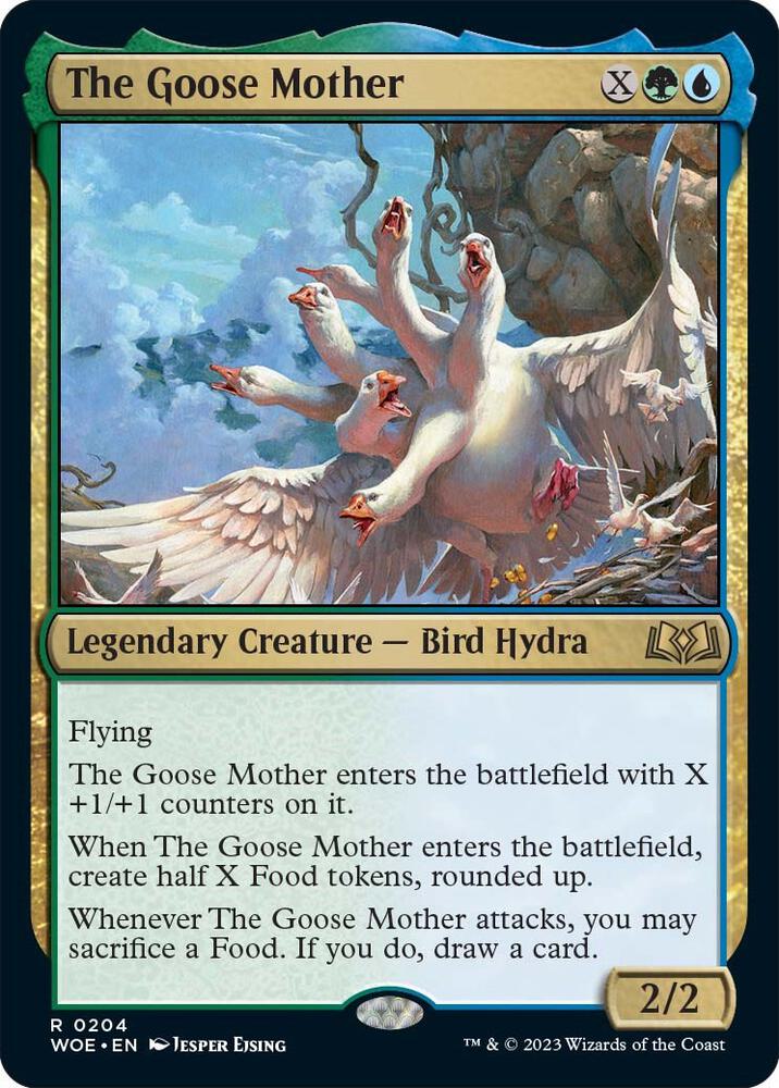 The Goose Mother 204 card from Wilds of Eldraine