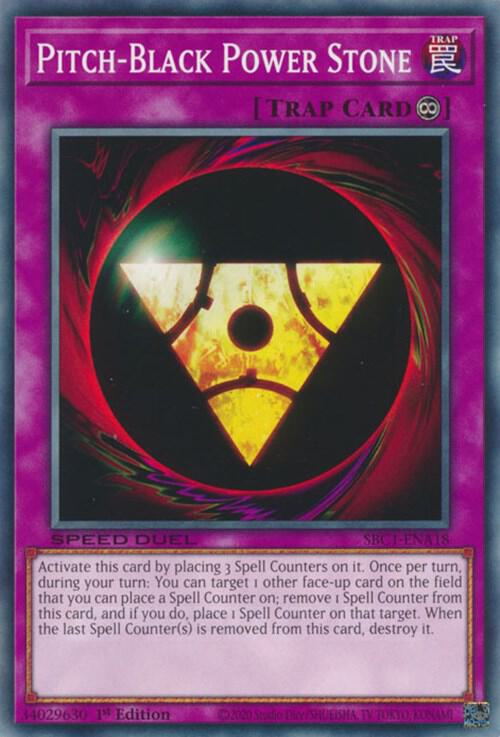 Pitch-Black Power Stone SBC1-ENA18 card from Speed Duel: Streets of Battle City
