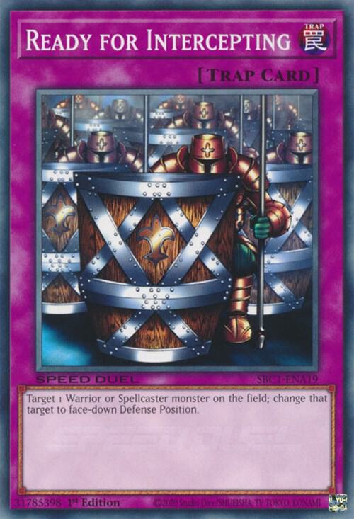 Ready for Intercepting SBC1-ENA19 card from Speed Duel: Streets of Battle City