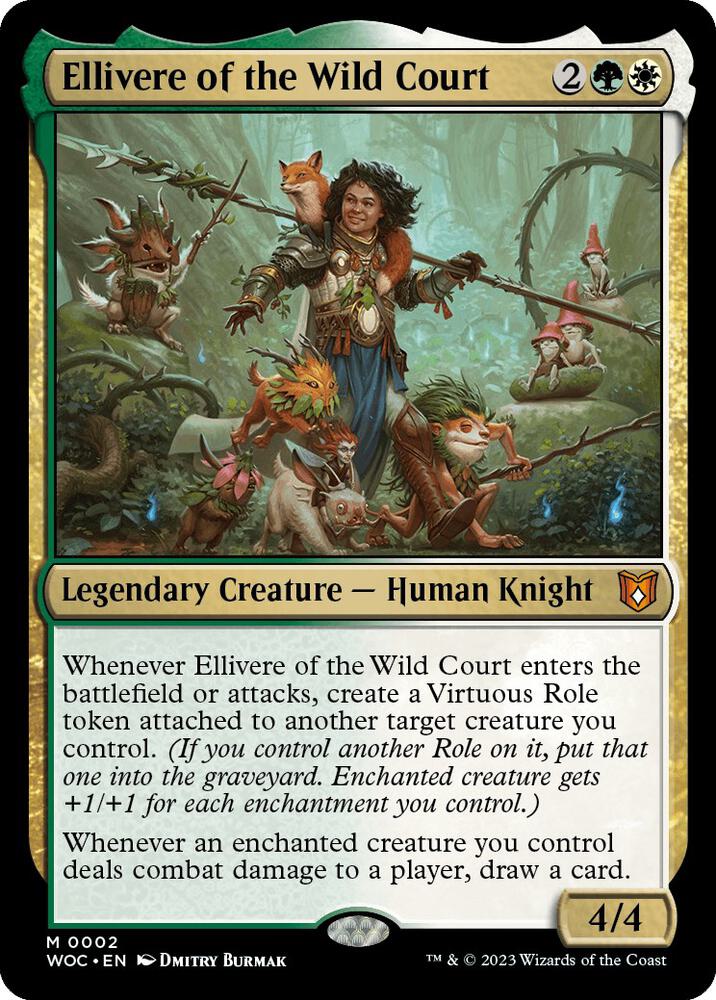 Ellivere of the Wild Court 2 card from Commander: Wilds of Eldraine
