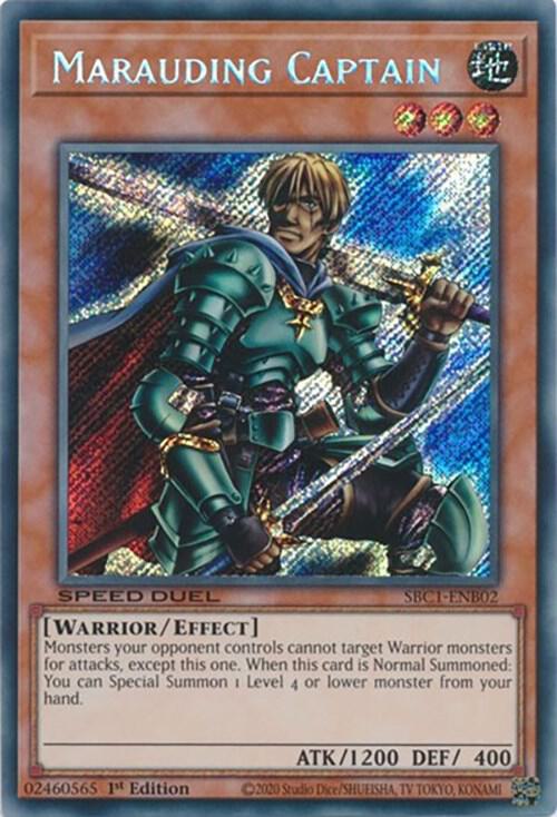 Marauding Captain (Secret Rare) SBC1-ENB02 card from Speed Duel: Streets of Battle City