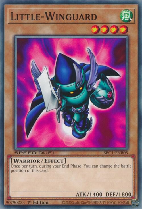 Little-Winguard SBC1-ENB05 card from Speed Duel: Streets of Battle City