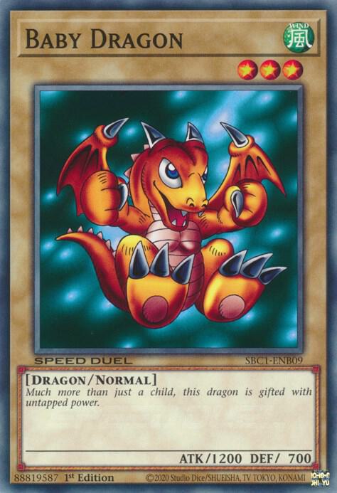 Baby Dragon SBC1-ENB09 card from Speed Duel: Streets of Battle City
