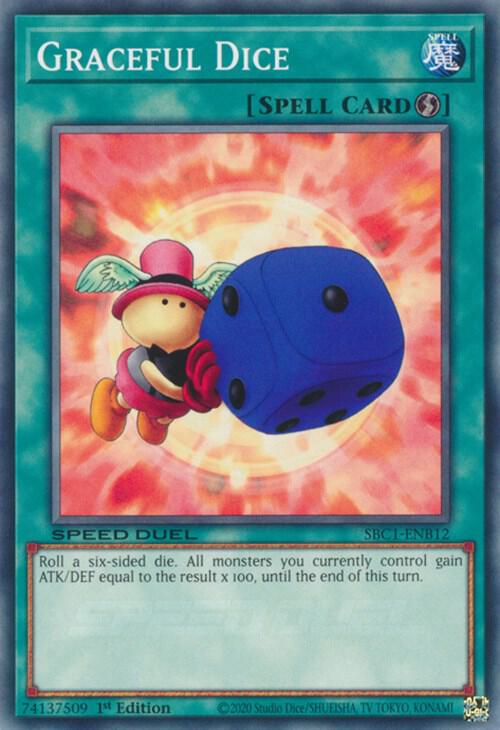 Graceful Dice SBC1-ENB12 card from Speed Duel: Streets of Battle City