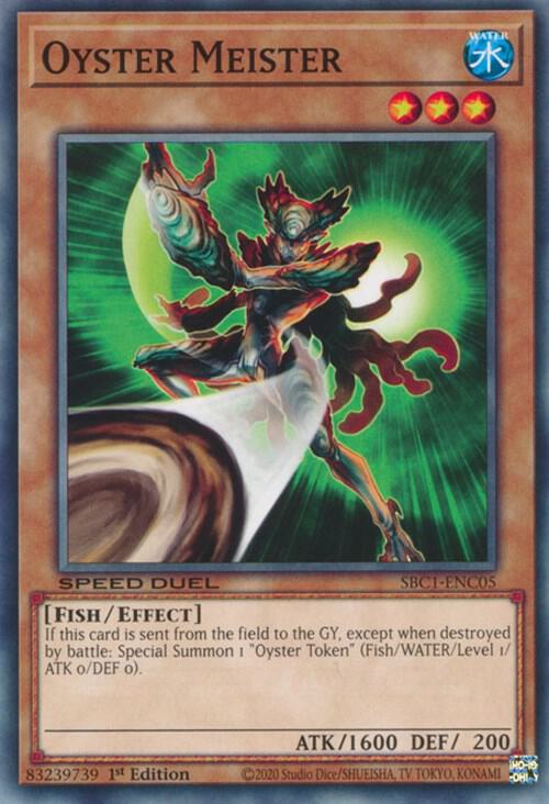 Oyster Meister SBC1-ENC05 card from Speed Duel: Streets of Battle City