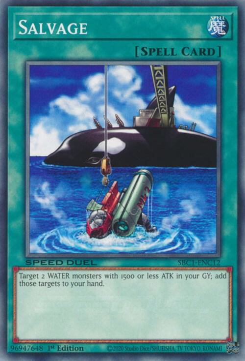 Salvage SBC1-ENC12 card from Speed Duel: Streets of Battle City