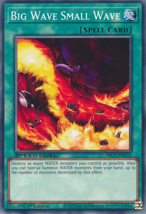 Big Wave Small Wave SBC1-ENC15 card from Speed Duel: Streets of Battle City