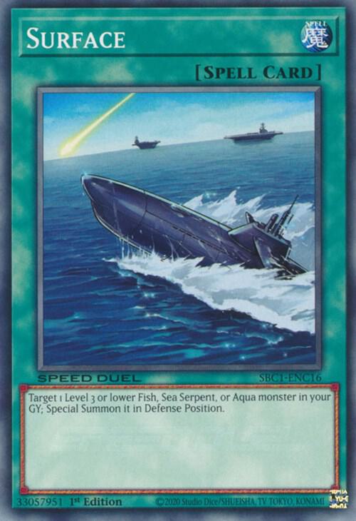 Surface SBC1-ENC16 card from Speed Duel: Streets of Battle City