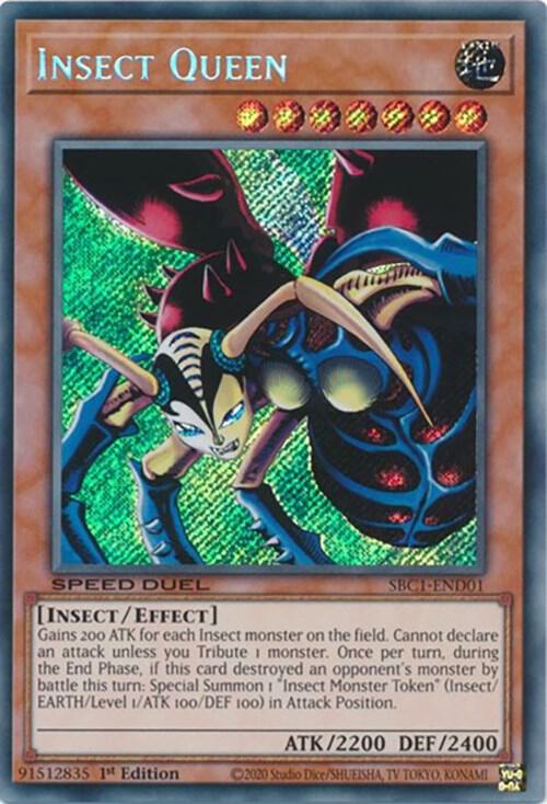 Insect Queen (Secret Rare) SBC1-END01 card from Speed Duel: Streets of Battle City