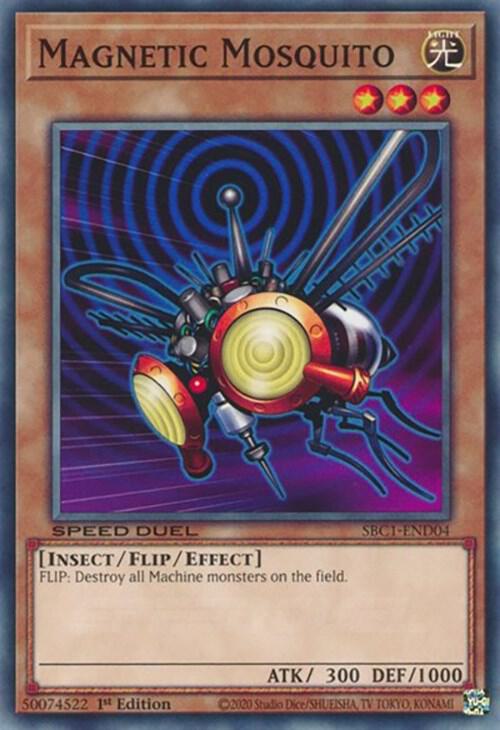 Magnetic Mosquito SBC1-END04 card from Speed Duel: Streets of Battle City