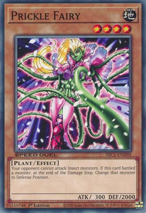 Prickle Fairy SBC1-END05 card from Speed Duel: Streets of Battle City