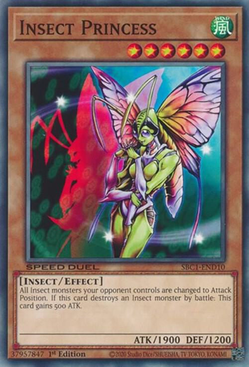 Insect Princess SBC1-END10 card from Speed Duel: Streets of Battle City