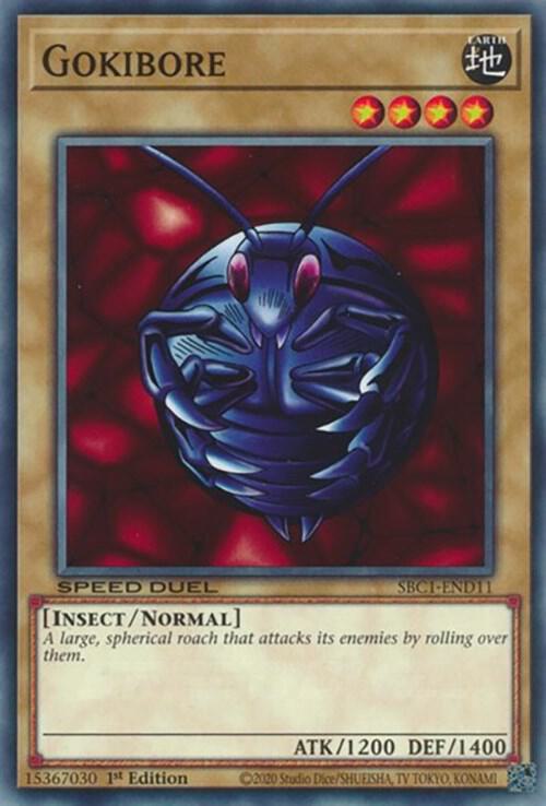 Gokibore SBC1-END11 card from Speed Duel: Streets of Battle City