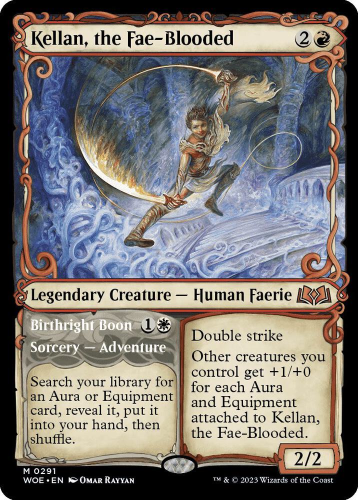 Kellan, the Fae-Blooded (Showcase) 291 card from Wilds of Eldraine