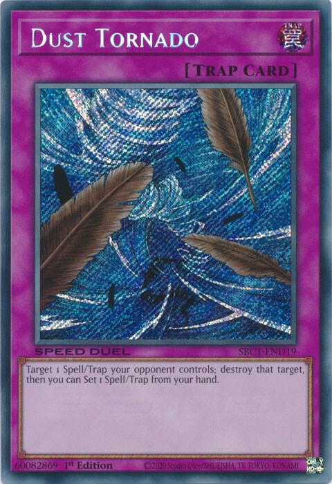 Dust Tornado (Secret Rare) SBC1-END19 card from Speed Duel: Streets of Battle City