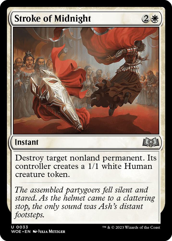 Stroke of Midnight 33 card from Wilds of Eldraine