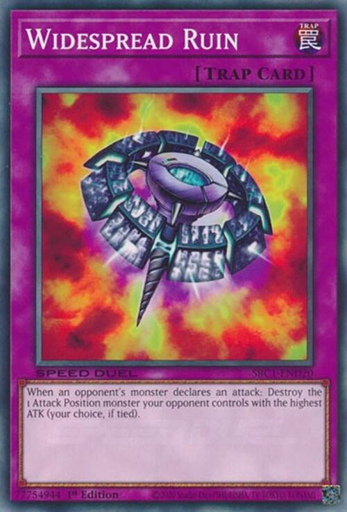 Widespread Ruin SBC1-END20 card from Speed Duel: Streets of Battle City