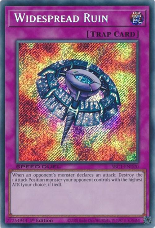 Widespread Ruin (Secret Rare) SBC1-END20 card from Speed Duel: Streets of Battle City
