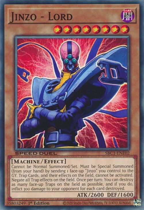 Jinzo - Lord SBC1-ENE02 card from Speed Duel: Streets of Battle City